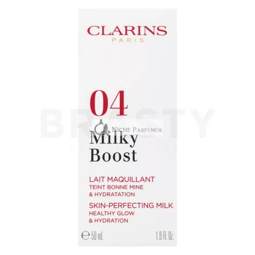 Clarins Milky Boost Foundation tónujúce a hydratačné emulzie pre zjednotenú a rozjasnenú pleť 04 Auburn 50 ml