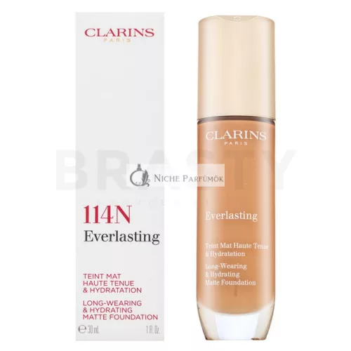 Clarins Everlasting Long-Wearing & Hydrating Matte Foundation dlhotrvajúci make-up pre matný efekt 114N 30 ml