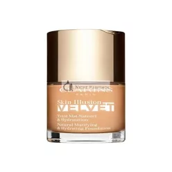   Clarins Skin Illusion Velvet Prírodný a Hydratačný Matný Finish Fond de Teint, 30ml, 108W