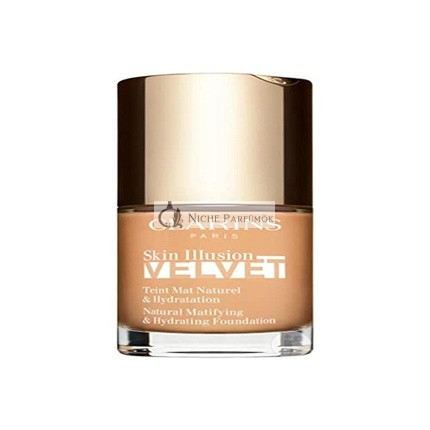 Clarins Skin Illusion Velvet Prírodný a Hydratačný Matný Finish Fond de Teint, 30ml, 108W