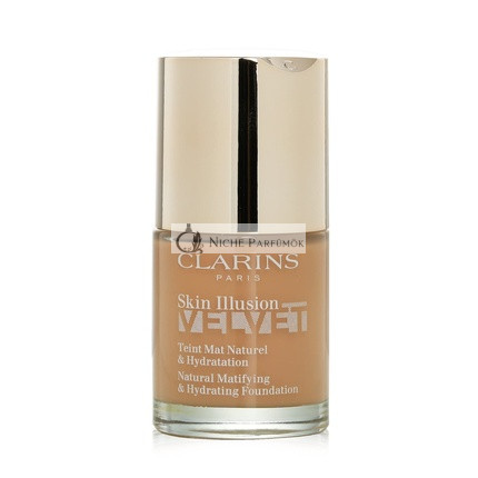 Clarins Paris Skin Illusion Velvet Prírodný Matný a Hydratačný Make-up, 30ml