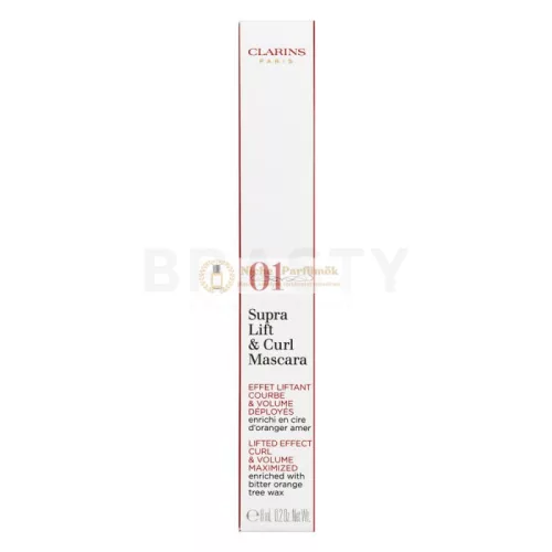 Clarins Supra Lift & Curl Mascara riasenka pre predĺženie a natočenie rias 01 Intense Black 8 ml