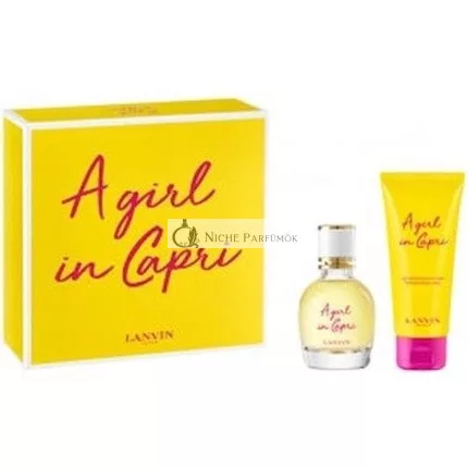 Lanvin A Girl In Capri Darčeková sada - 50 Ml Eau De Toilette Spray + 100 Ml Telové mlieko - Pre ženy