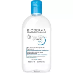   Bioderma Hydrabio odličovacia micelárna voda H2O Micellar Cleansing Water and Makeup Remover 500 ml