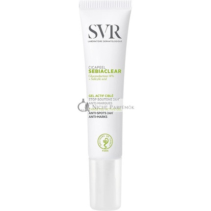 SVR Sebaclair Cicapil Gél Na Odstránenie Škvŕn A Akne, 15ml