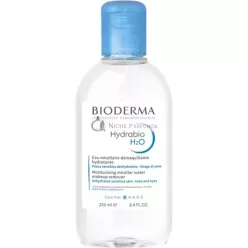   Bioderma Hydrabio odličovacia micelárna voda H2O Micellar Cleansing Water and Makeup Remover 250 ml
