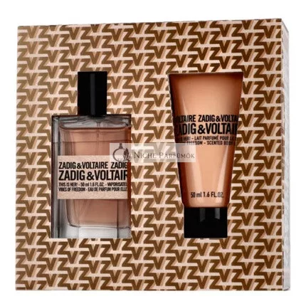 Zadig & Voltaire This is Her! Vibes of Freedom Telový krém, 50ml+50ml