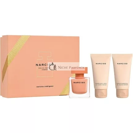Narciso Rodriguez Narciso Ambree Set: Eau De Parfum Spray 50ml, Telové Mlieko 50ml & Sprchový Gél 50ml