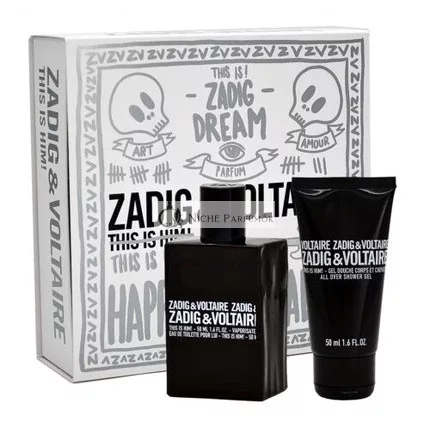 Zadig & Voltaire This is Him, 50ml Eau de Toilette a 50ml Sprchový gél