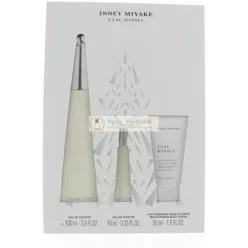   Issey Miyake L'eau D'issey 3-dielna darčeková sada: Eau De Toilette 100ml - Telový krém