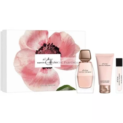 All Of Me by Narciso Rodriguez Darčeková sada pre ženy 3 ks, 100 ml EDP, 50 ml telové mlieko, 10 ml EDP