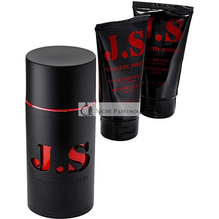 Jeanne Arthes Magnetic Power EDT Sprchový gél a set po holení 100ml, 75ml, 75ml