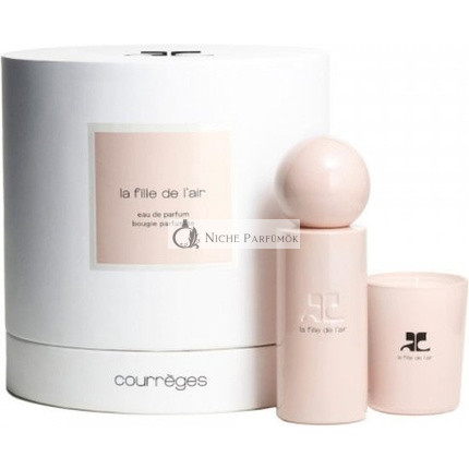 Courrèges - La Fille De L'Air - darčeková sada - Eau De Parfum 100ml & vonná sviečka 75g