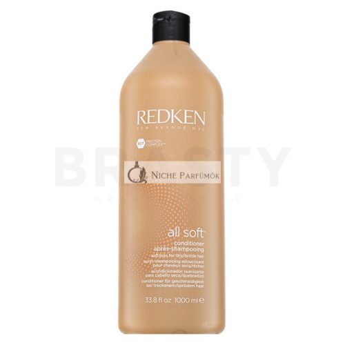 Redken All Soft Conditioner vyživujúci kondicionér pre suché a nepoddajné vlasy 1000 ml