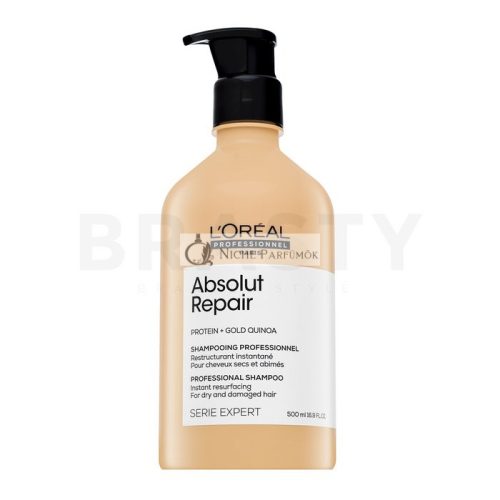 L´Oréal Professionnel Série Expert Absolut Repair Gold Quinoa + Protein Shampoo vyživujúci šampón pre veľmi poškodené vlasy 500 ml