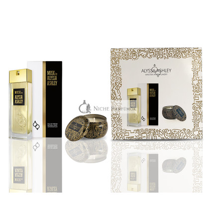 ALYSSA ASHLEY Musk Darčeková sada Eau Parfumée 50ml so sviečkou