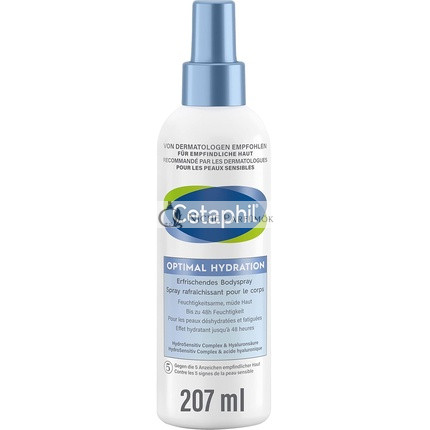 CETAPHIL Optimálna Hydratácia Osviežujúci Telový Sprej, 207ml