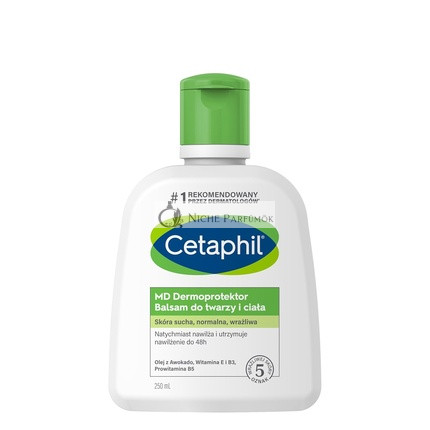 Cetaphil MD Mlieko na tvár a telo 250ml, s vitamínom B3, B5 a glycerínom