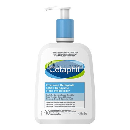 Cetaphil Hydratačný čistiaci emulzné na tvár a telo pre citlivú, suchú a tolerantnú pleť - 470ml