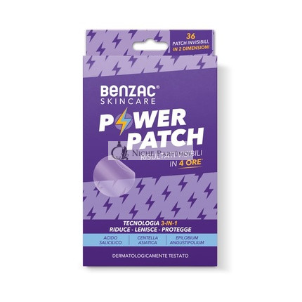 Benzac Starostlivosť o pleť Power Patch na akné a vyrážky so salicylovou kyselinou a Centella Asiatica