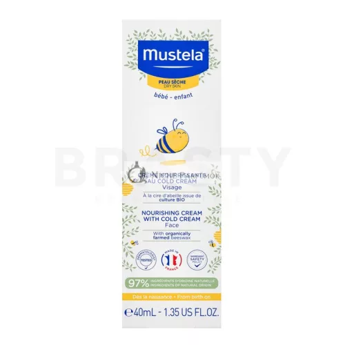 Mustela Bébé Nourishing Cream With Cold Cream hydratačný a ochranný fluid pre deti 40 ml