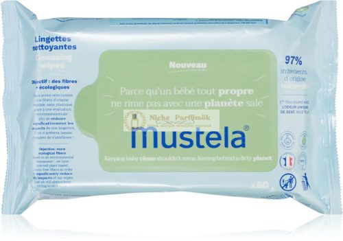 Mustela Compostable at Home čistiace utierky pre deti Cleansing Water Wipes 60 pcs