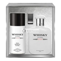   Evaflorparis Whisky Sport Darčeková Sada Eau de Toilette 100ml + Deodorant 150ml + Peňaženková Sada, 520g