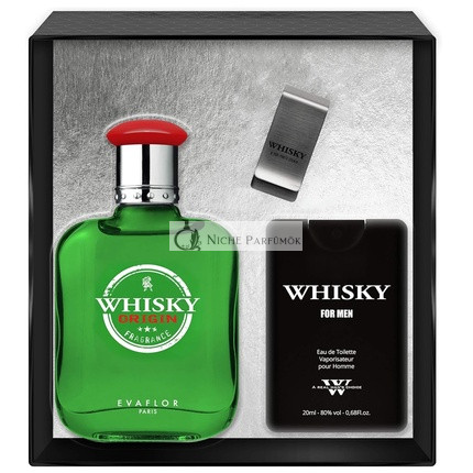 Evaflor Whisky Origin Eau De Toilette Spray Set - 100ml a 20ml