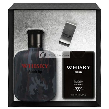 Evaflor Whisky Black Op Eau De Toilette Spray Set - 100ml a 20ml