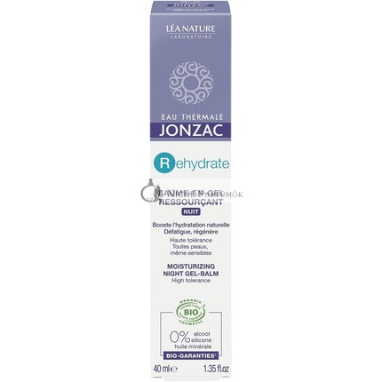 Eau Thermale Jonzac Organická Kozmetika Rehydrate H20 Booster Nočný Gél Balzam 40ml