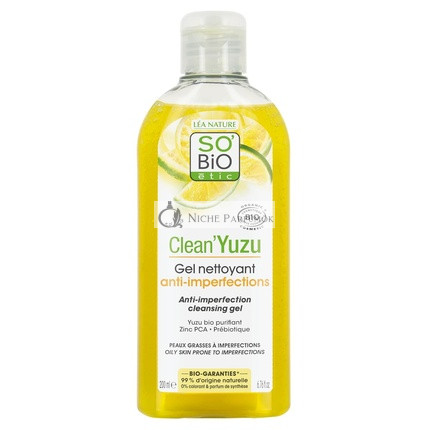 So'Bio Étic Clean'Yuzu Čistiaci gél na kožné nedokonalosti, organický, 200ml
