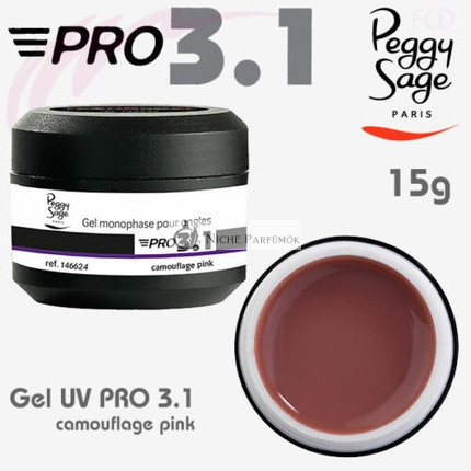 PEGGY SAGE UV Gél Pro 3 v 1 Fáza pre Nechty 146624 Kamuflážová Ružová 15g