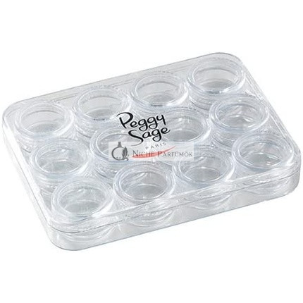 Box na nail art s 12 skrutkovými priehradkami - prázdny
