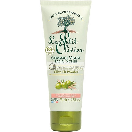 Le Petit Olivier Pleťový Scrub s Olivovým Jádrom, 75ml