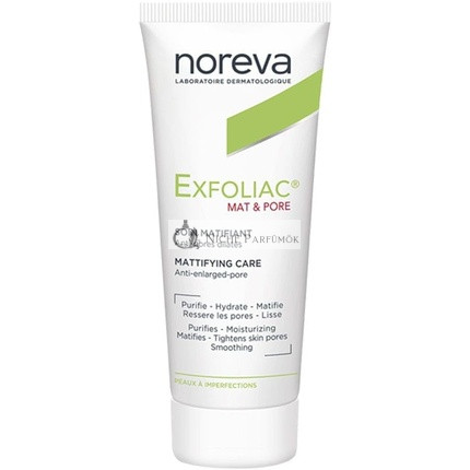 Noreva Exfoliačný Krém Mat & Póry 30ml Kontrola Oleja Obnova Kožných Buniek