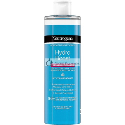 Neutrogena Hydro Boost Čistiaci Micelárny Roztok s Hyalurónovou Kyselinou, Odstraňovač Make-upu, 400ml