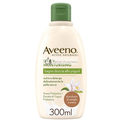 Aveeno Jogurtový telový umývací prostriedok s vanilkou a ovsenými vločkami, 300ml