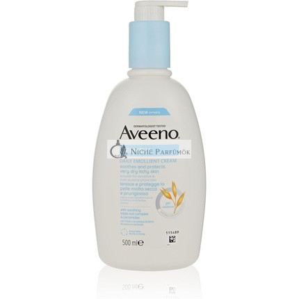 Aveeno Dermexa Denný emolientný krém 500ml Obohatený o trojitý ovsený komplex a ceramidy