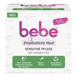   bebe Citlivá Starostlivosť o Pleť Krém 50ml s Bambuckým Maslom - Upokojujúci Hydratačný Krém pre Citlivú Pokožku