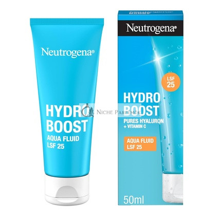 Neutrogena Hydro Boost Aqua Fluid SPF 25 Ľahký Krém na Tvář s Hyalurónovou Kyselinou a Vitamínom C, 50ml