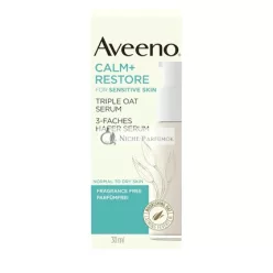 Aveeno Calm+Restore 3-Fold Ovsené Sérum 30ml Bez vône