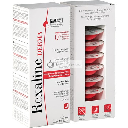 Rexaline Derma Nočná Maska-V-Krém 3ml - Balenie 6