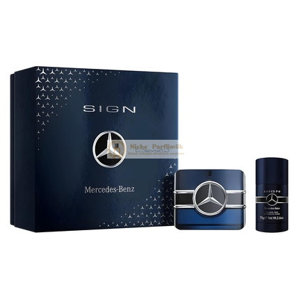 Mercedes-Benz Sign Parfumový darčekový set pre mužov, 100 ml Eau De Parfum Spray a 75 g telový deodorant