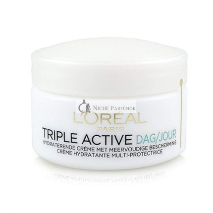 L'Oreal Trojitá Aktívna Multi-Ochranný Denný Krém 24H Hydratácia pre Normálnu/Kombinovanú Pokožku 50ml
