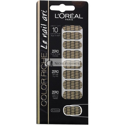 L'Oréal Paris Color Riche Nechty 008 Gold Lame 18 Nálepiek