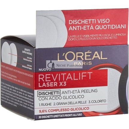 Revitalift Laser X3 Peeling s Glykolovou Kyselinou 30 Diskov