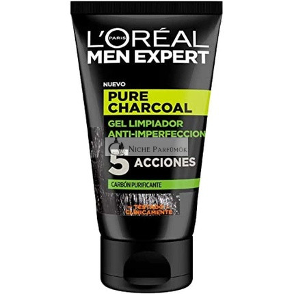 L'oréal Paris Men Expert Čistý Aktívny Uhlíkový Čistiaci Gél, 100ml