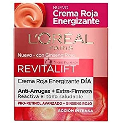 L'Oréal Paris Revitalift Energizujúci Denný Krém s Červeným Ženšenom, 50ml