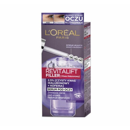 L'Oreal Revitalift Filler Proti vráskam Očný sérum s Hyalurónovou kyselinou, 20ml