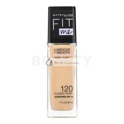   Maybelline Fit Me! Luminous + Smooth Foundation tekutý make-up pre zjednotenú a rozjasnenú pleť 120 Classic Ivory 30 ml